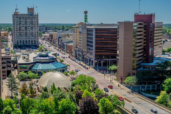 Photo of University of Michigan-Flint campus in downtown Flint, MI